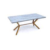 Dining Set Geometric Pattern Off White Proffice furniture